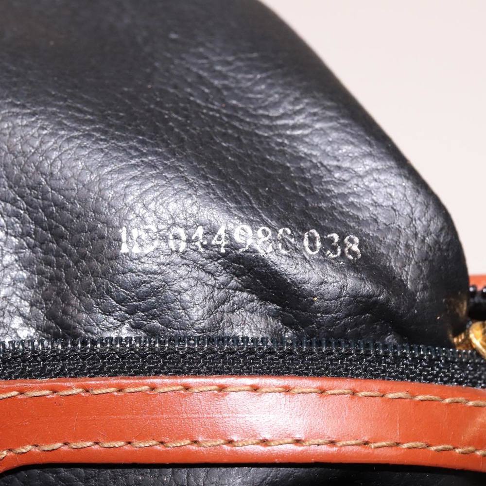 FENDI Pecan Canvas Hand Bag Brown Black Auth yk13082 - Picture 12 of 16